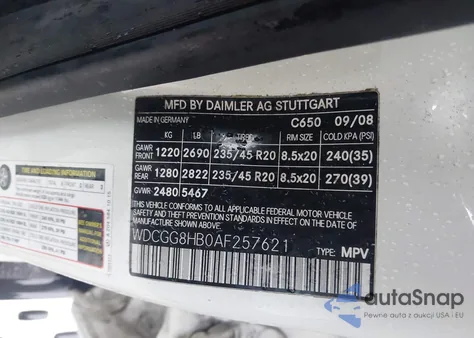 2010 Mercedes-Benz Glk 350 4Matic z USA, uszkodzony, nr VIN WDCGG8HB0AF257621